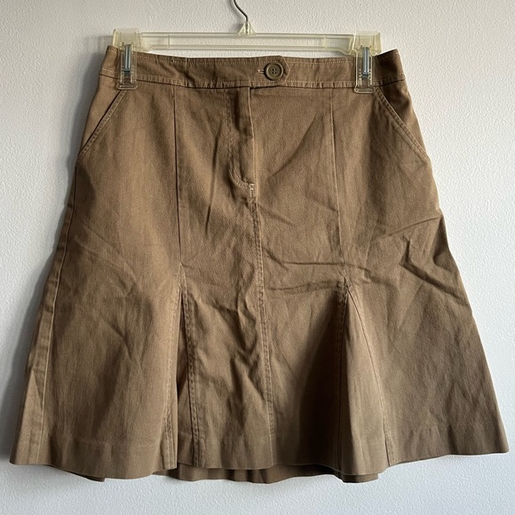 Work to Weekend Khaki Skirt - Picture 1 of 6